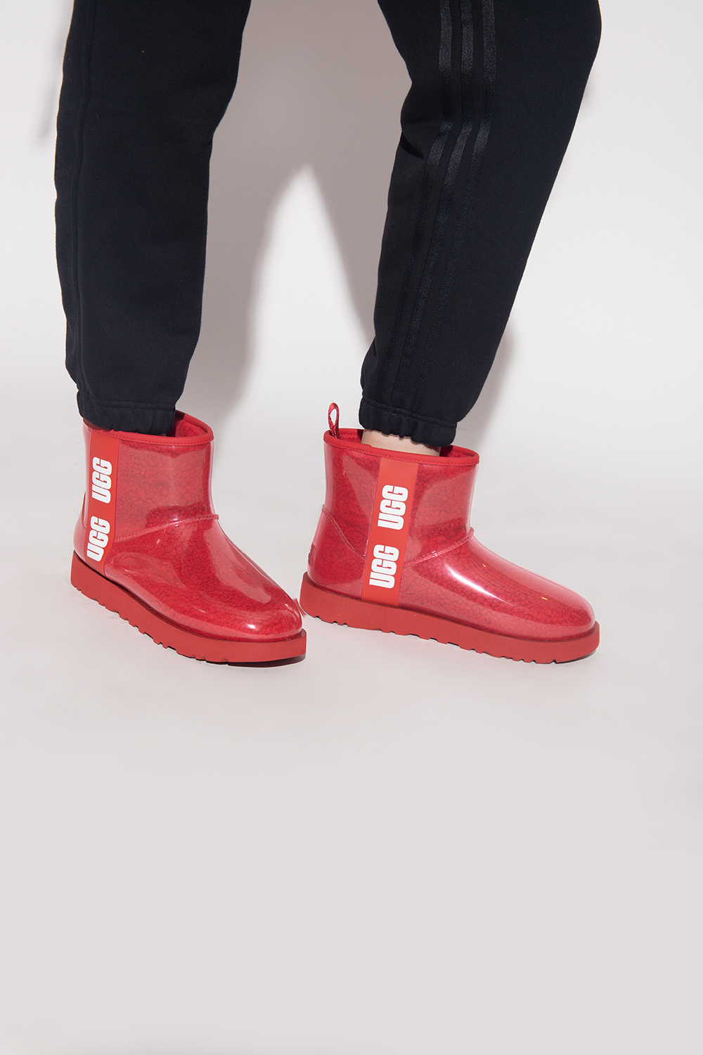 Red 'Classic Clear Mini' rain boots UGG - GenesinlifeShops GB